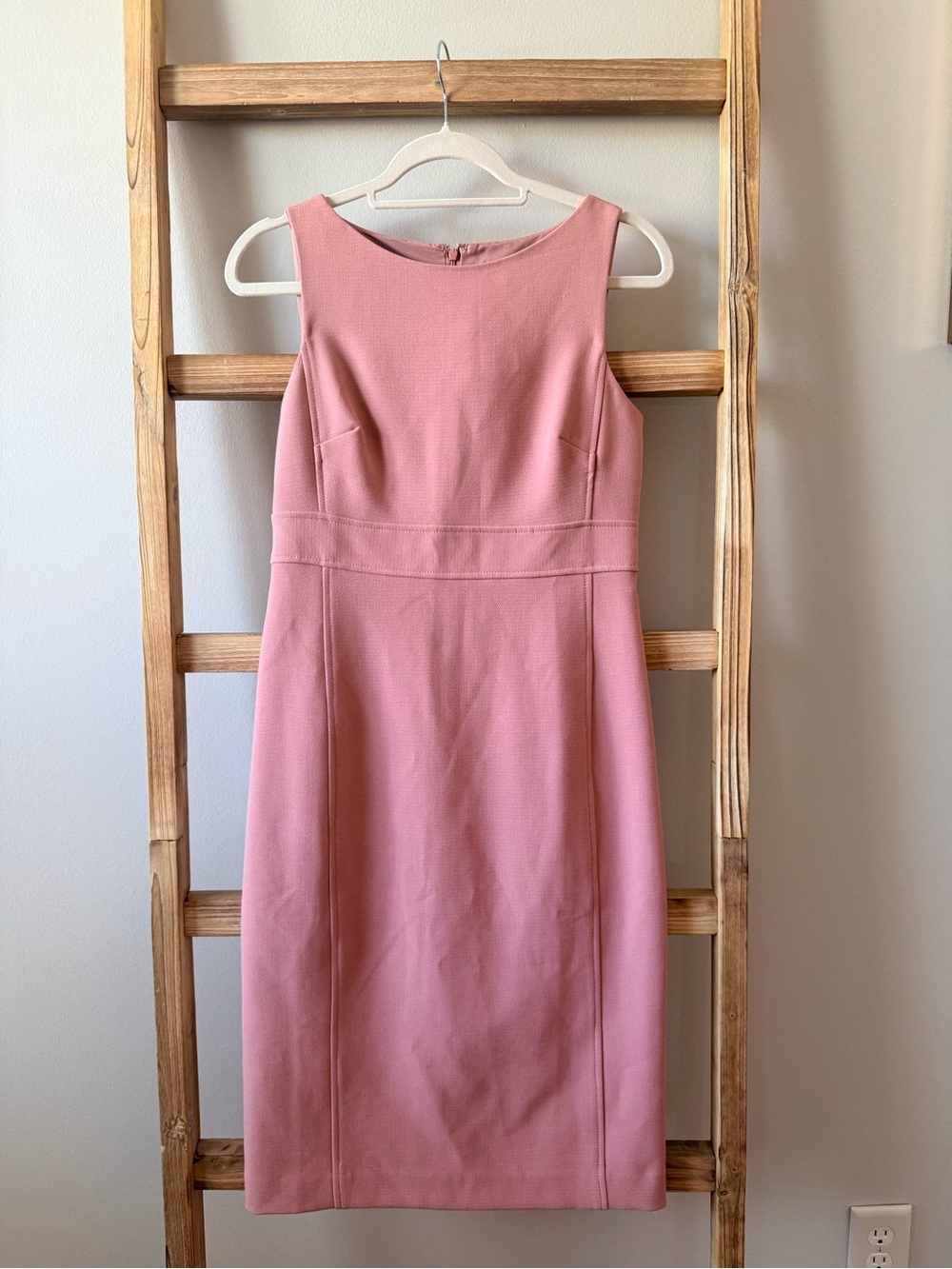 Ann Taylor Rose Pink Sleeveless Sheath Dress